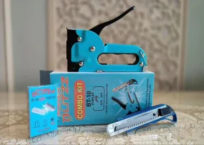 Blue Staple Gun With Combo