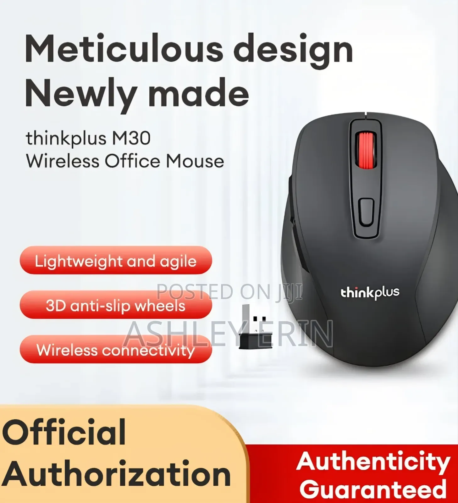 Lenovo Thinkplus M30 Is a Wireless Office Mouse