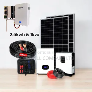 2.5kwh Lithium Solar System Full Kit (2.5kwh 12v 1kva 12v)