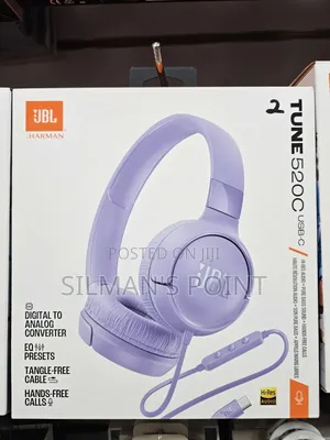 JBL Tune 520c Usb C Headphones Purple