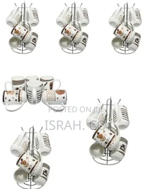 6 Pieces Set of Multi Design Coffee Tea Cups/Mugs