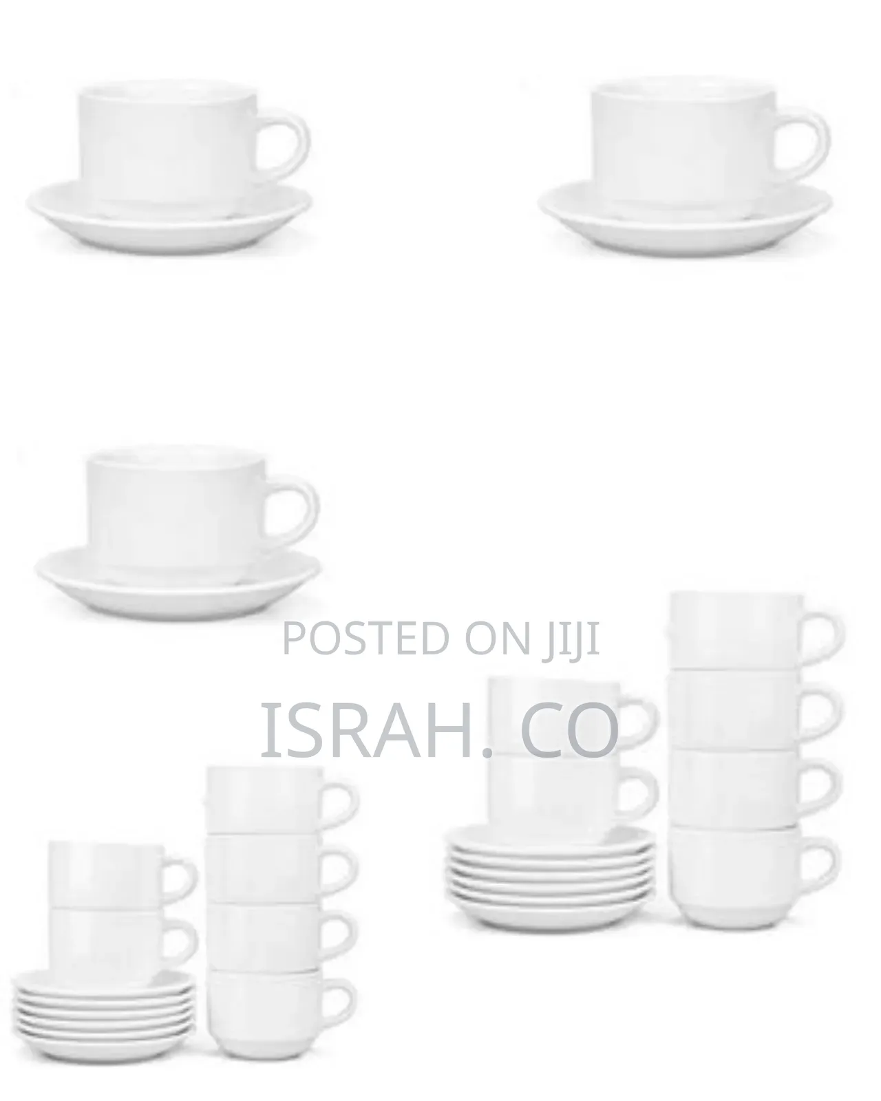 Restaurants and Office 6 Piece Cups and 6 Saucers