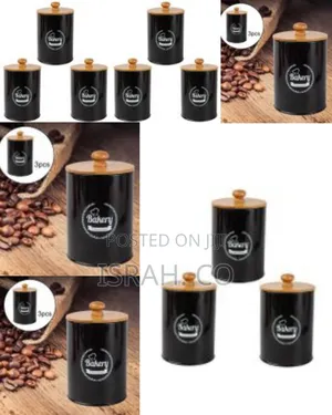 3 Piece Tea Sugar Coffee Canister Sealed