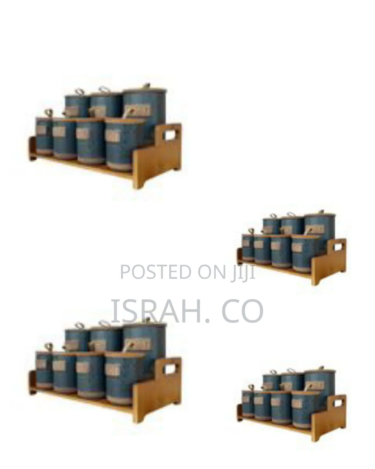 Kitchen Canister Set, 7-Piece Ceramic Kitchen Boxes Containers Spice