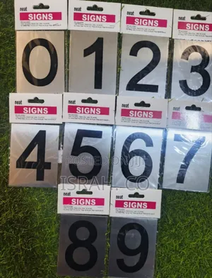0-9 Number Sticker Numbers
