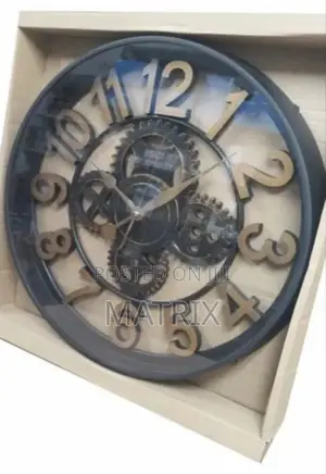 Vintage Wall Clock Battery Operated Living Room Silent Clocks