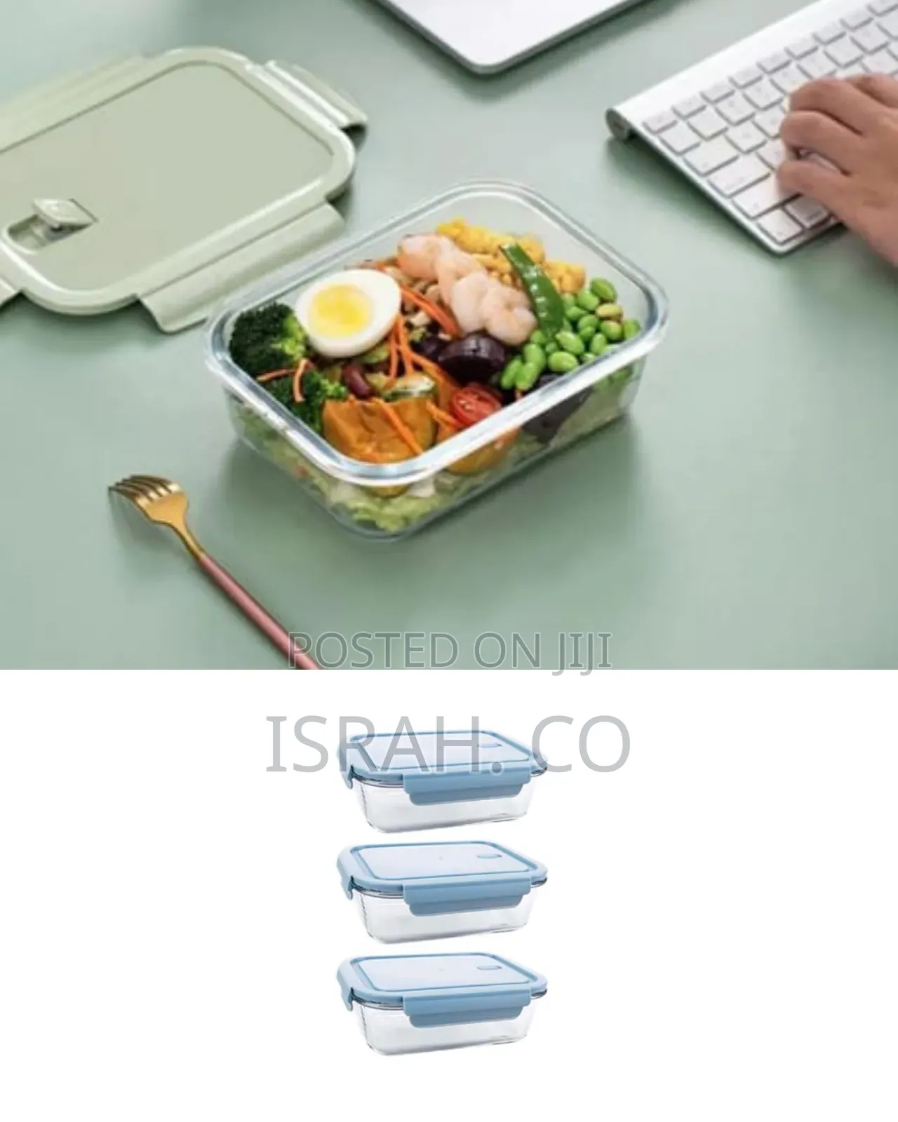 Leak-Proof Oven Safe Glass Food Containers - 680ml - 3 Pack