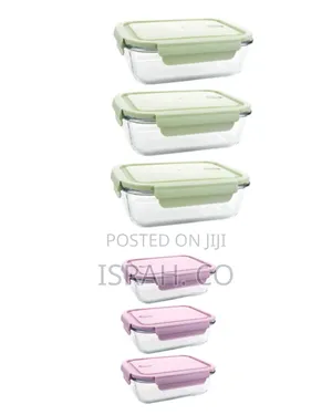 Leak-Proof Oven Safe Glass Food Containers - 680ml - 3 Pack