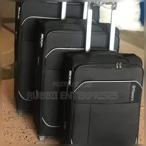 Dfavors 3-Piece Fabric Travel Suitcase Set.