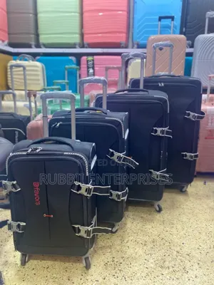 Dfavors 4-Piece Fabric Travel Suitcase Set.