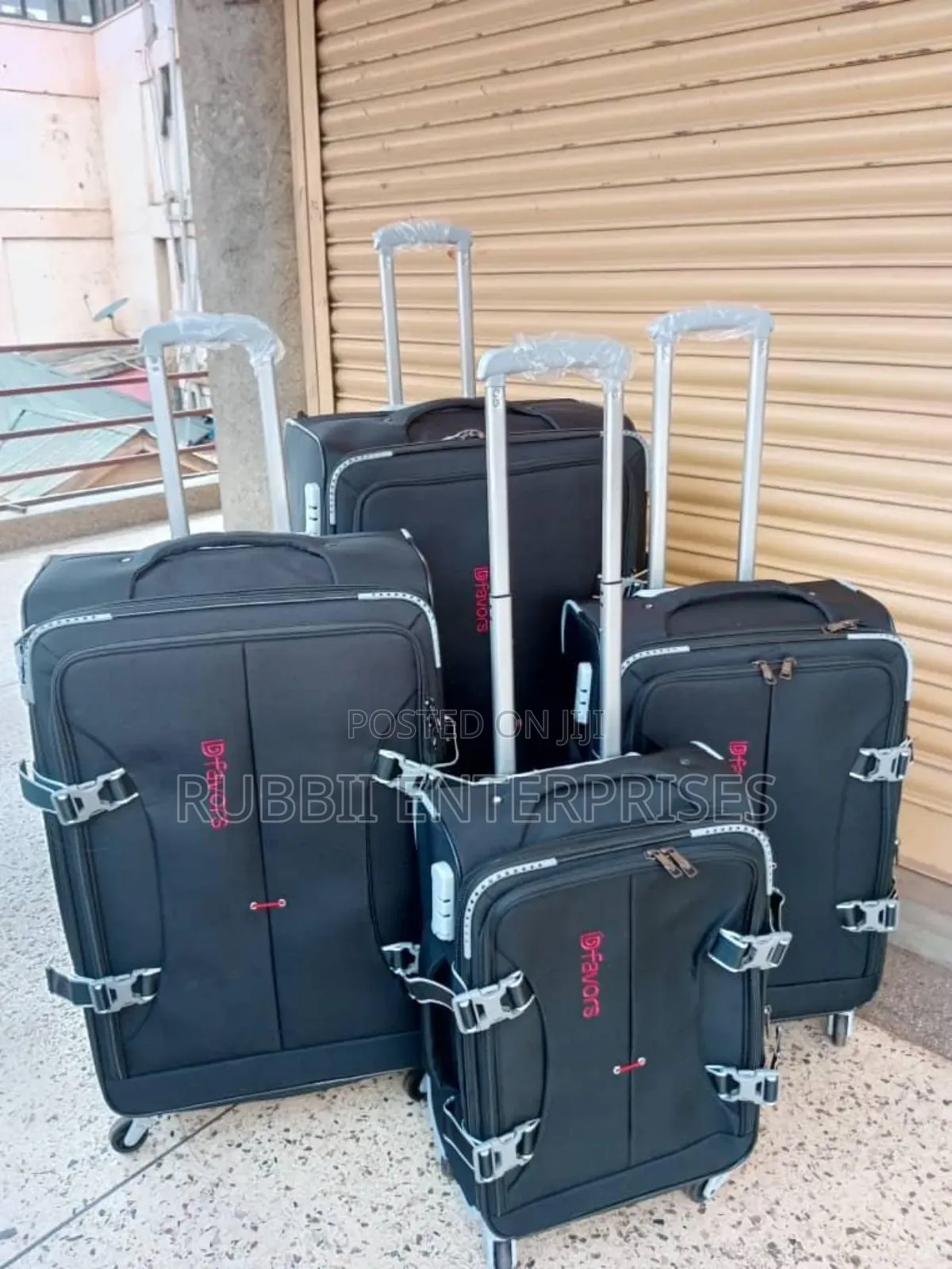 Dfavors 4-Piece Fabric Travel Suitcase Set.
