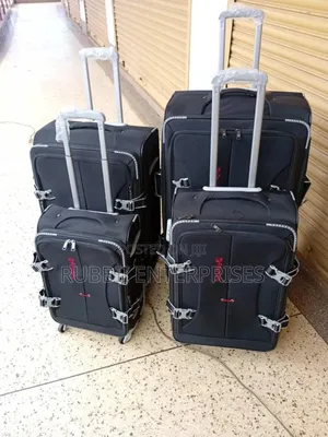 Dfavors 4-Piece Fabric Travel Suitcase Set.