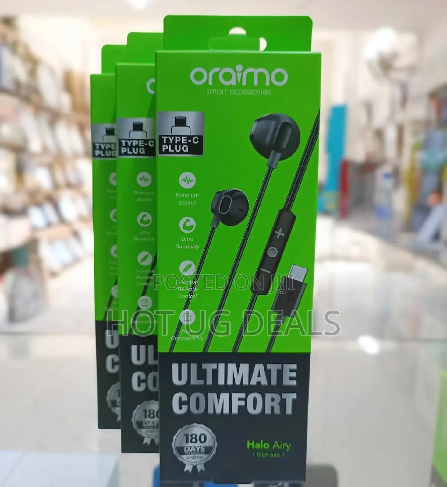 Oraimo Type-c In-ear Wired Headphones