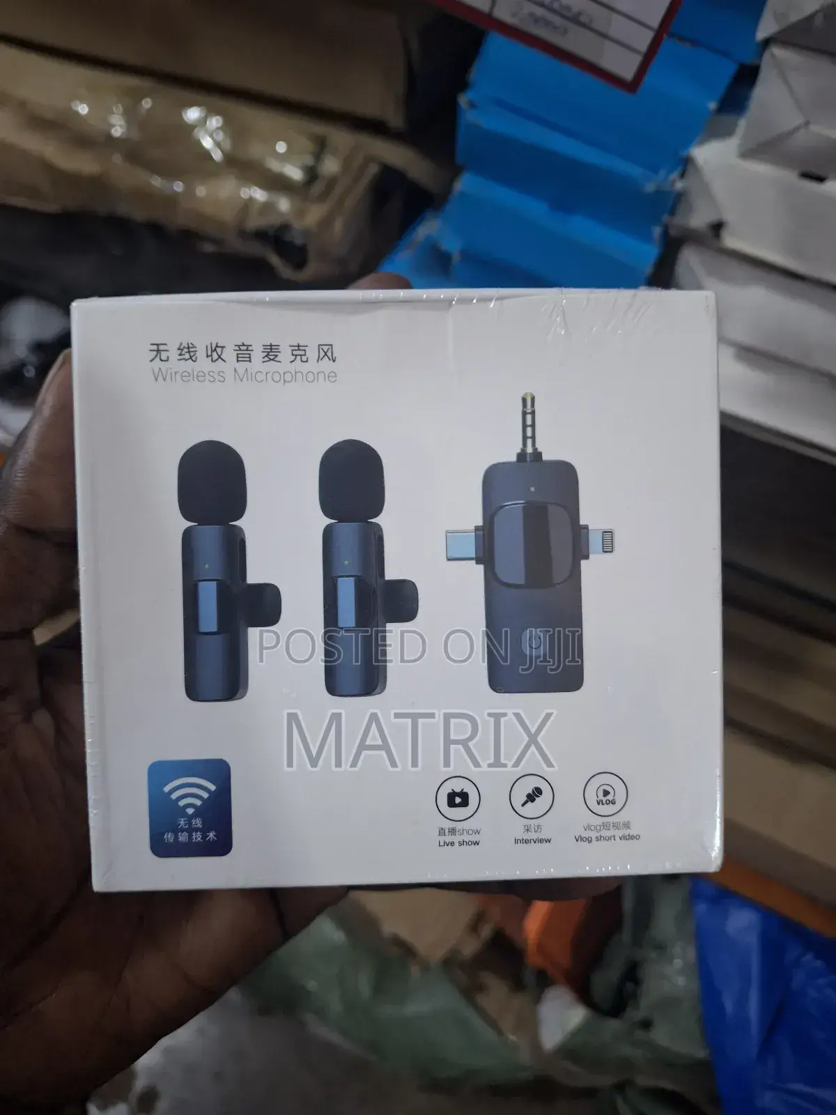  3 in 1 Wireless Lavalier Microphone
