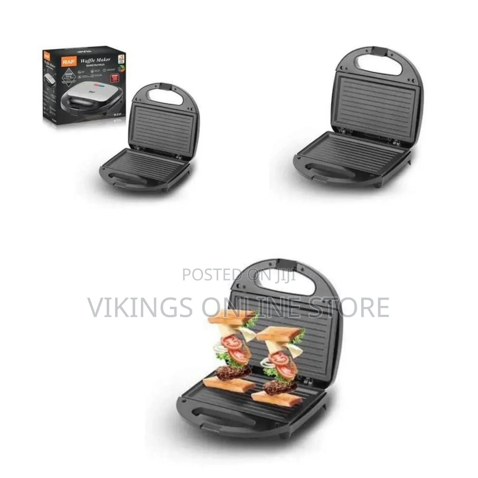 Raf Efficient Non-Stick Electric Sandwich Maker / Grill