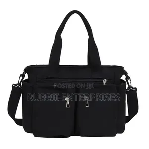 Black Nylon Tote Bag