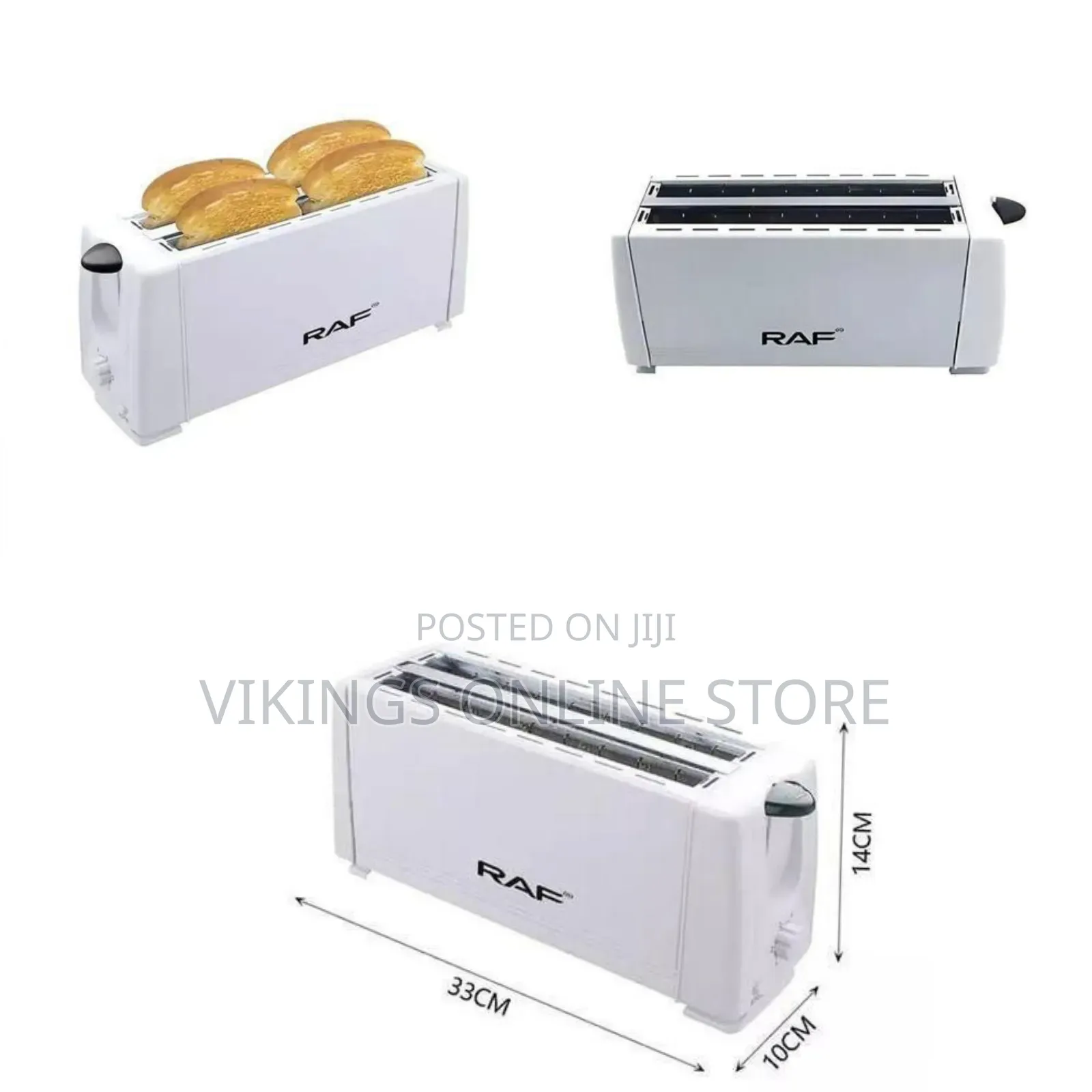 Raf 4-Slice Toaster - Multicolor