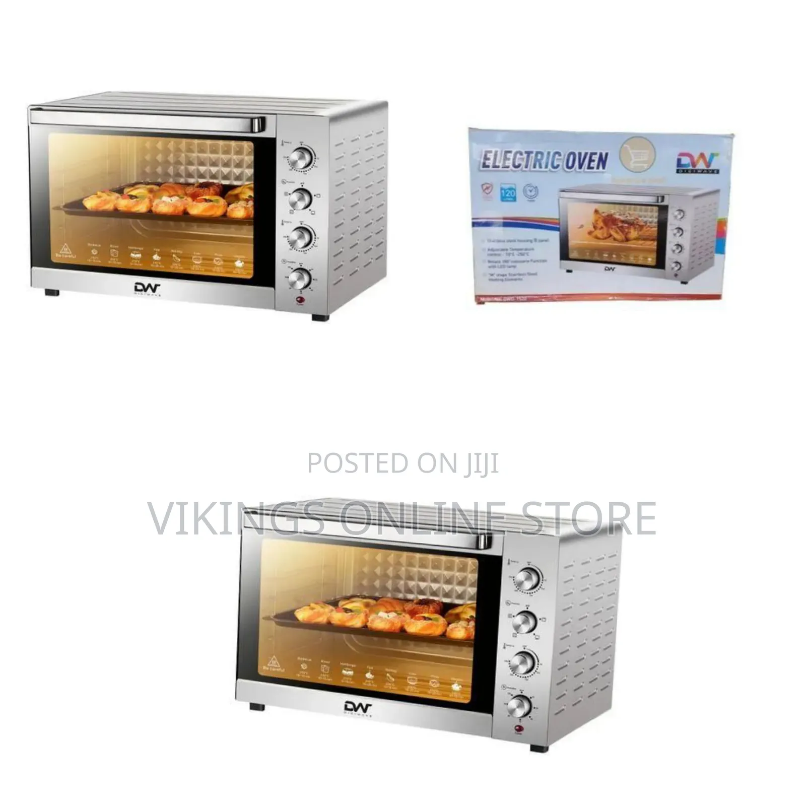 Digiwave Electric Oven With Timer, 120 Liters