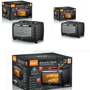 Raf Versatile Electric Oven and Dual Hot Plate Cooktop (55l Capacity)