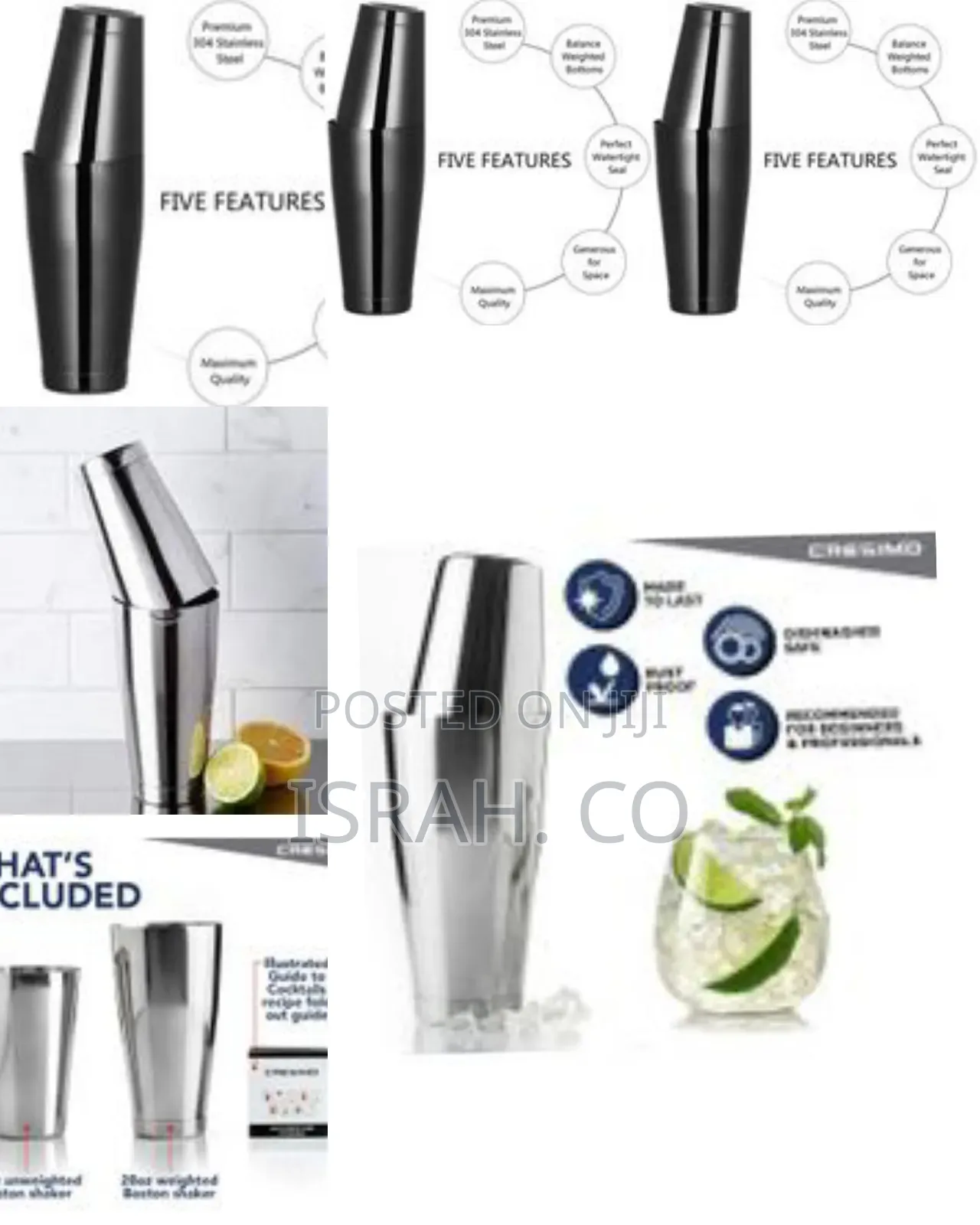 2pc Cocktail Making Set, Bartending Set W/ 830ml