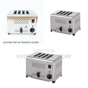 Chromecater Heavy-Duty 4-Slot Commercial Toaster - Multicolor