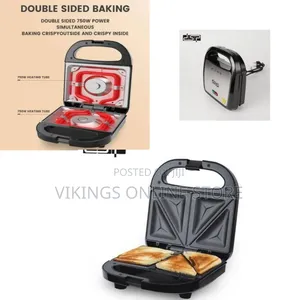 Compact Electric Sandwich Maker Toaster - Multicolor