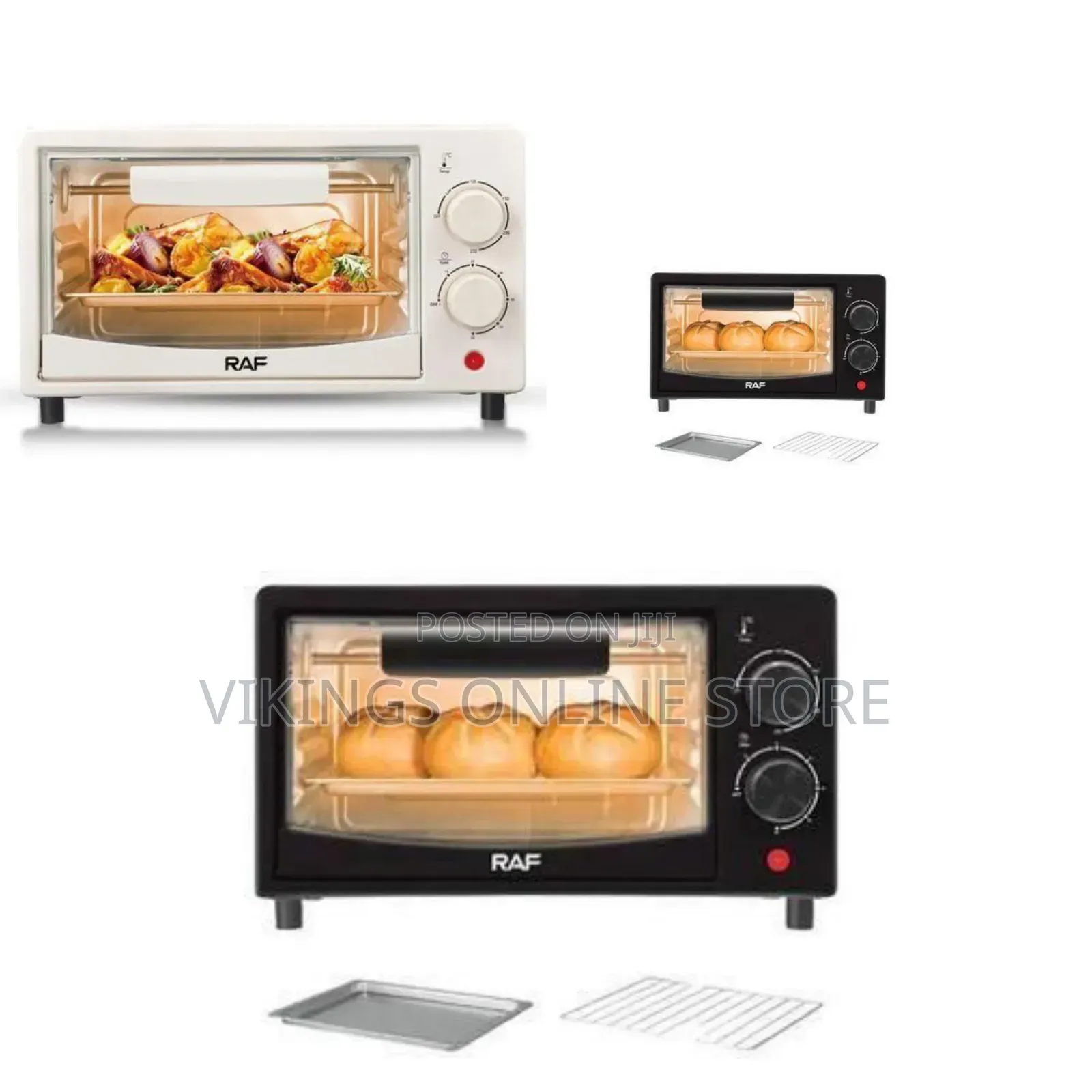 Raf Mini Compact Countertop Toaster Oven - Multicolor