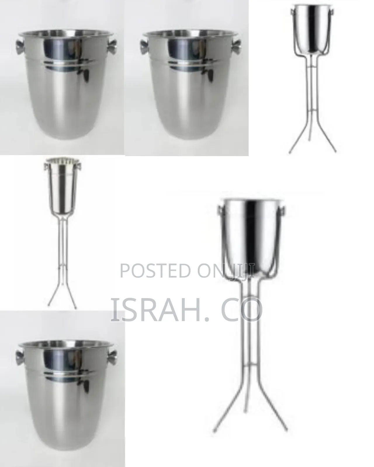 Stainless Steel Standing Ice Bucket, Ice Cube