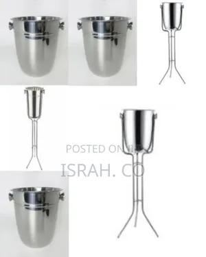 Stainless Steel Standing Ice Bucket, Ice Cube
