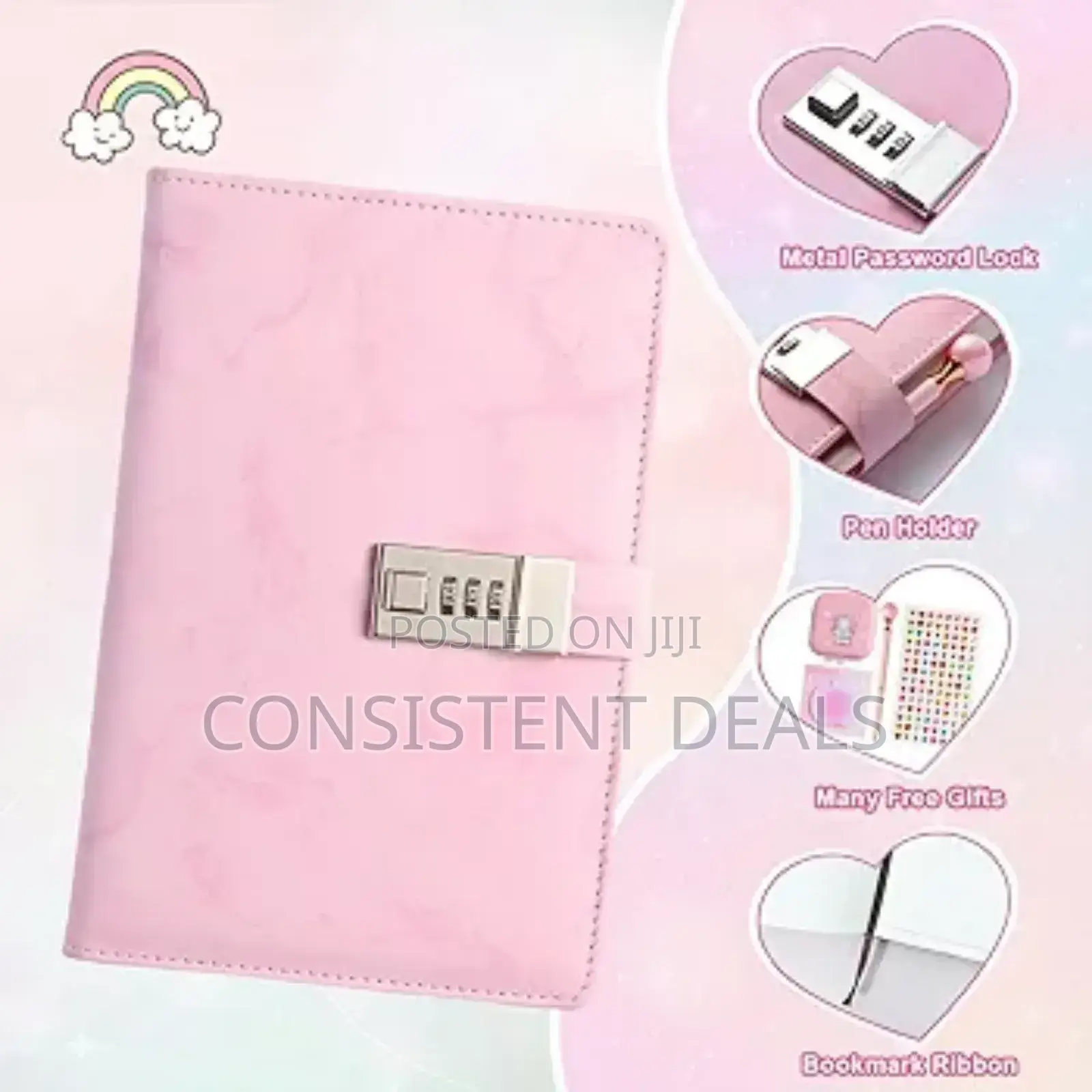 Diary Gift Set, Marble Pu Leather 300 Pages Journals For Writing
