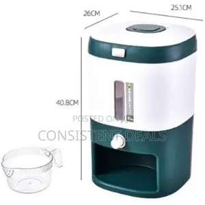 Press-type Kitchen Rice Grain / Cereal  Container