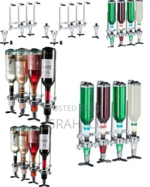 4 Bottles Beverage Bar Butler Drink Shot Tapper Dispenser