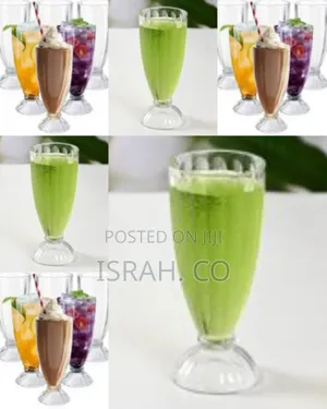 6 Pieces Set of Milk Shakes Dessert Sundae Ice Cream Fruit