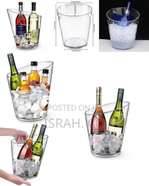6.5l Acrylic Cooler Beer Wine Champagne Ice Bucket With Lid