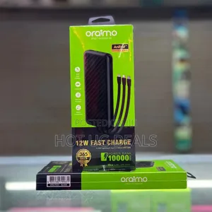 Oraimo Power Bank 10000mah With  Charging Cables