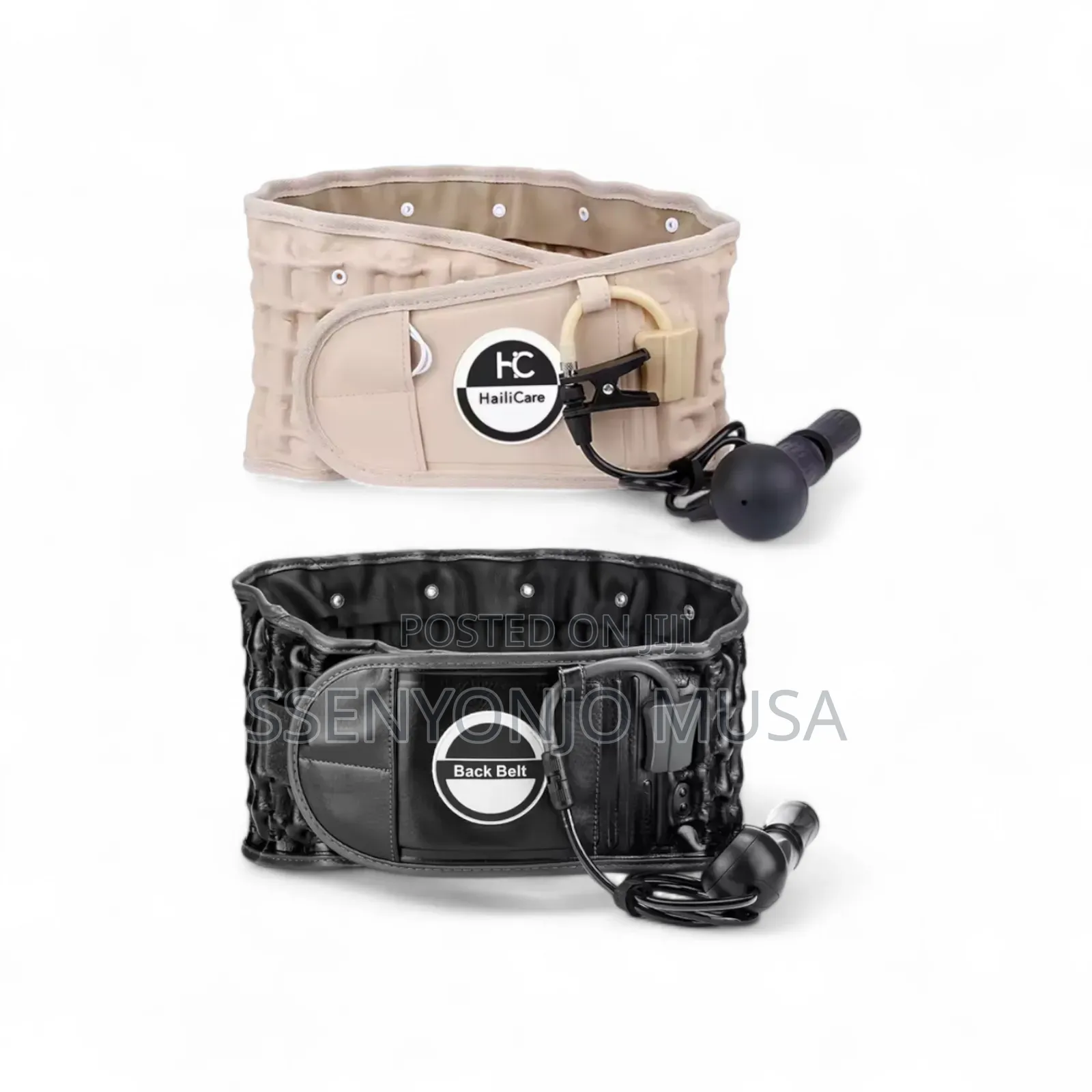Inflatable Lumbar Support Belt With Air Pump – Adjustable Back Pain