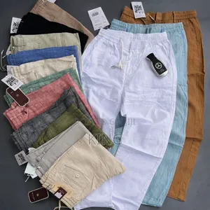 Premium Linen Plain Trousers. Mens All Occasions Linen Pants