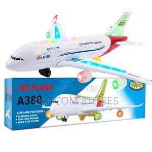 Battery-Operated Toy Airbus A380 Airplane.