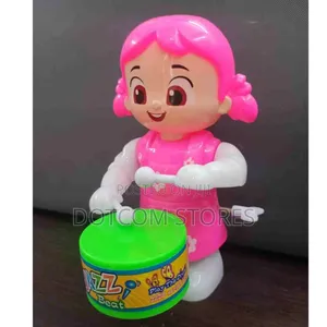Wind-Up Musical Drummer Doll Toy