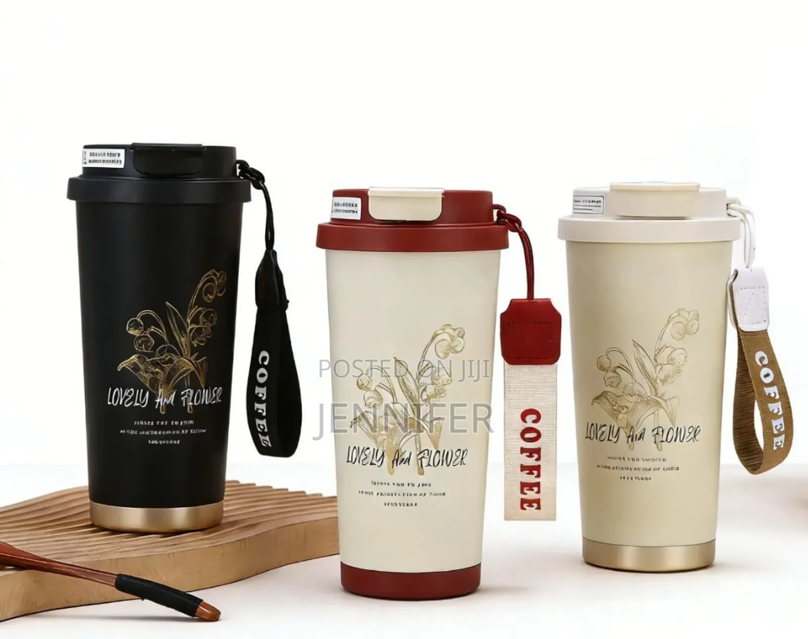 Stainless Steel Travel Mug With Temperature Display