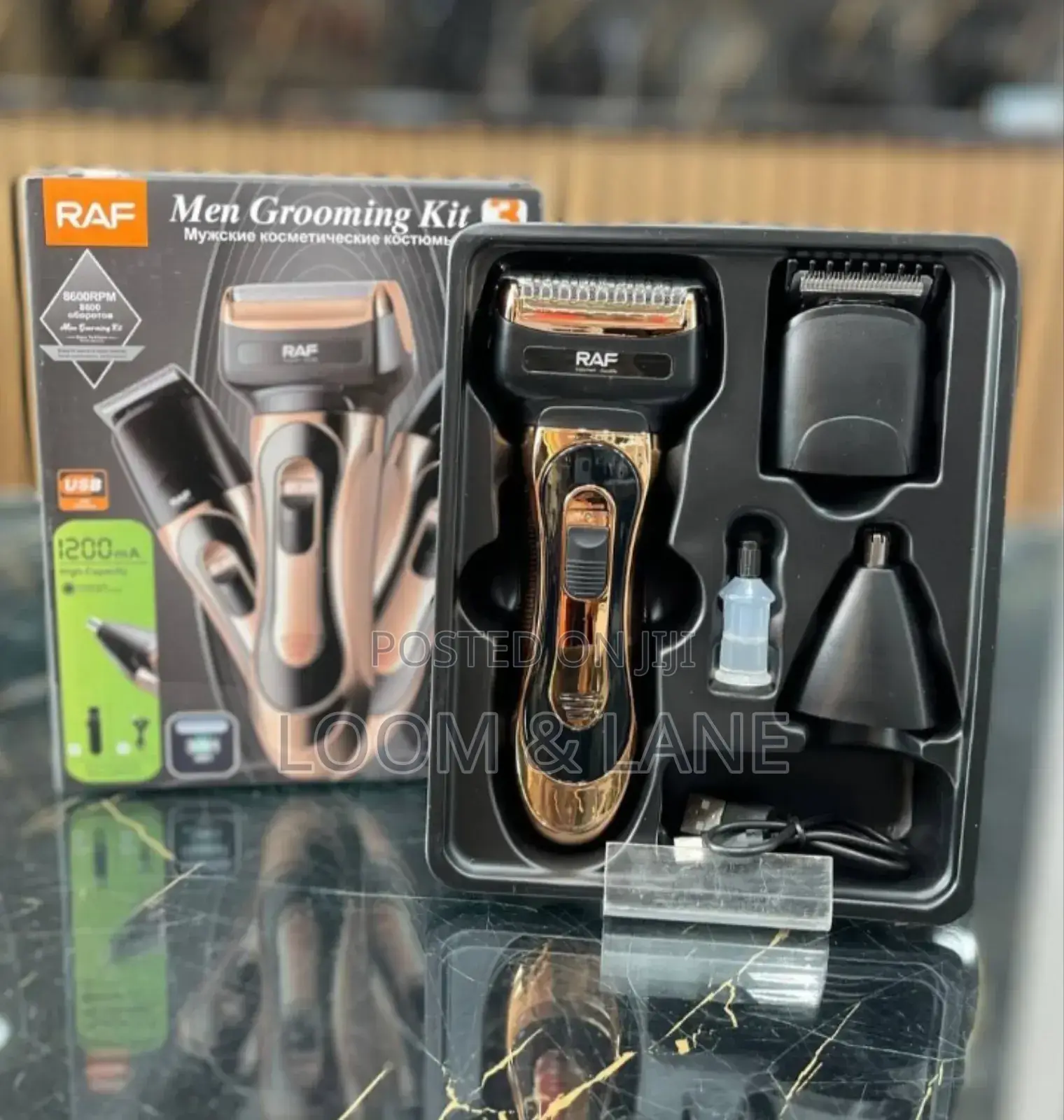 Raf 3-in-1 Men's Grooming Kit (Model R.4032)