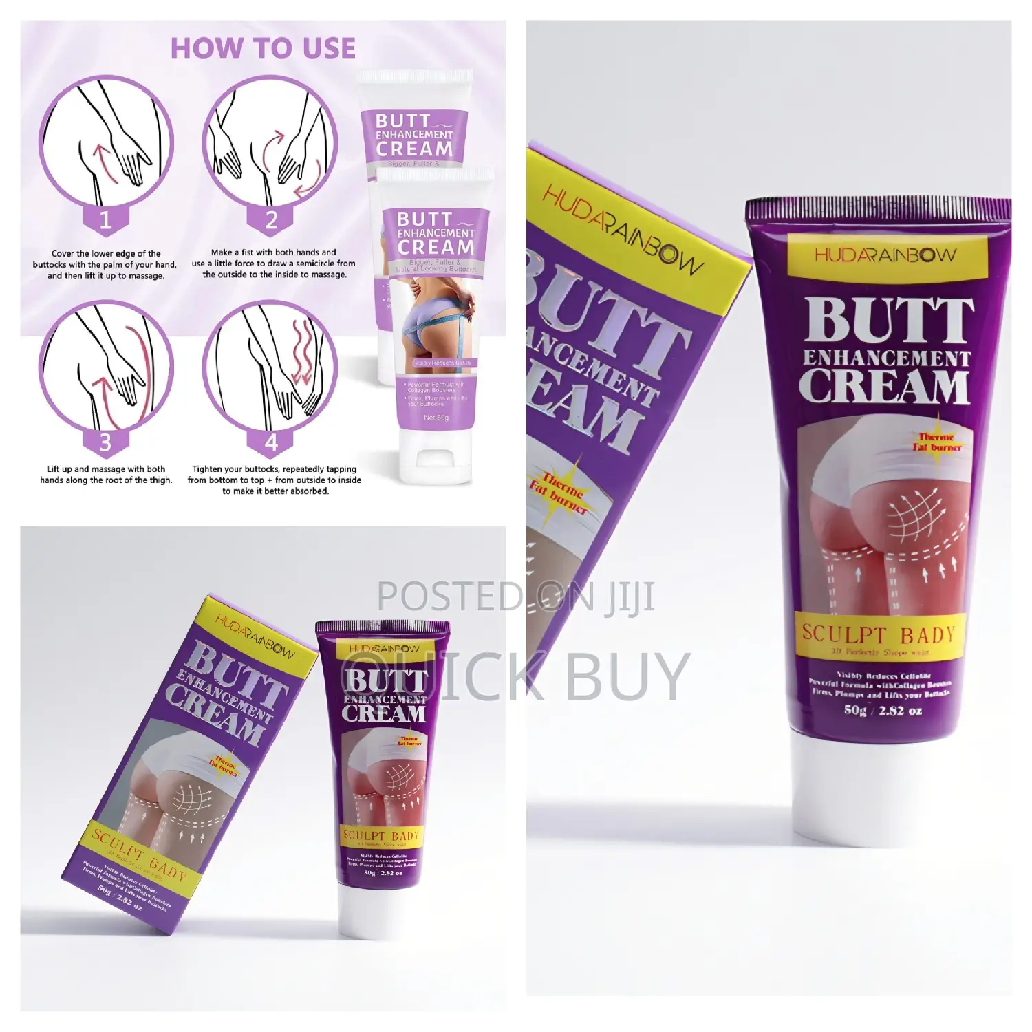 Hudarainbow Brand Butt Enhancement Cream