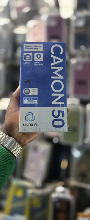 New Tecno Camon 50 256 GB Black