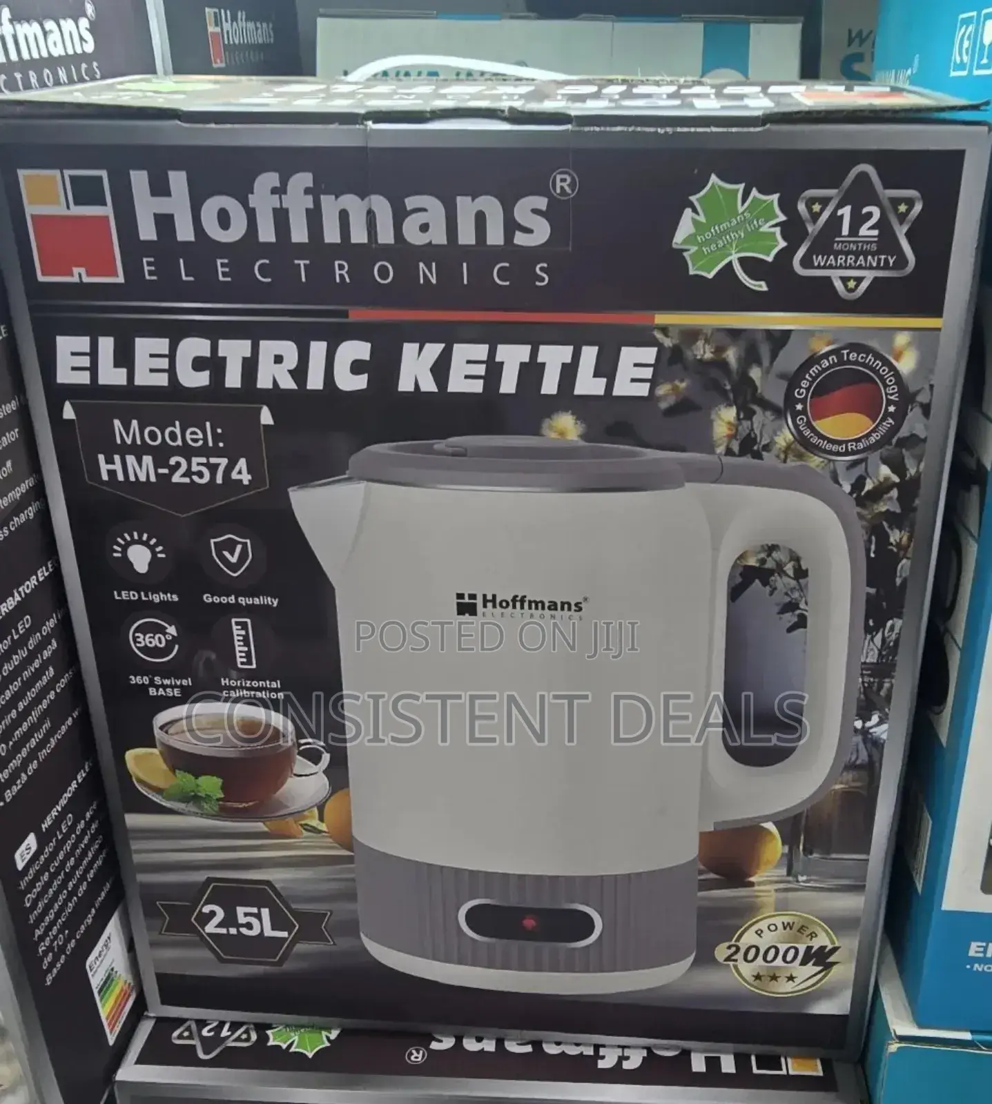 Hoffman  2.5l Electric  Kettle  (Percolator)