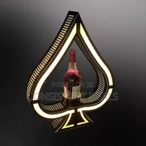 Spade Shape Bar Led Bottle  Presenter  Glolifier