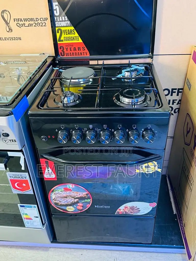 Blue Flame Cooker 3 Gas 1 Electric