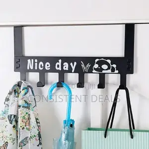 Over Door Hanger For Cloths, Drill Free Door Handing 6 Hooks