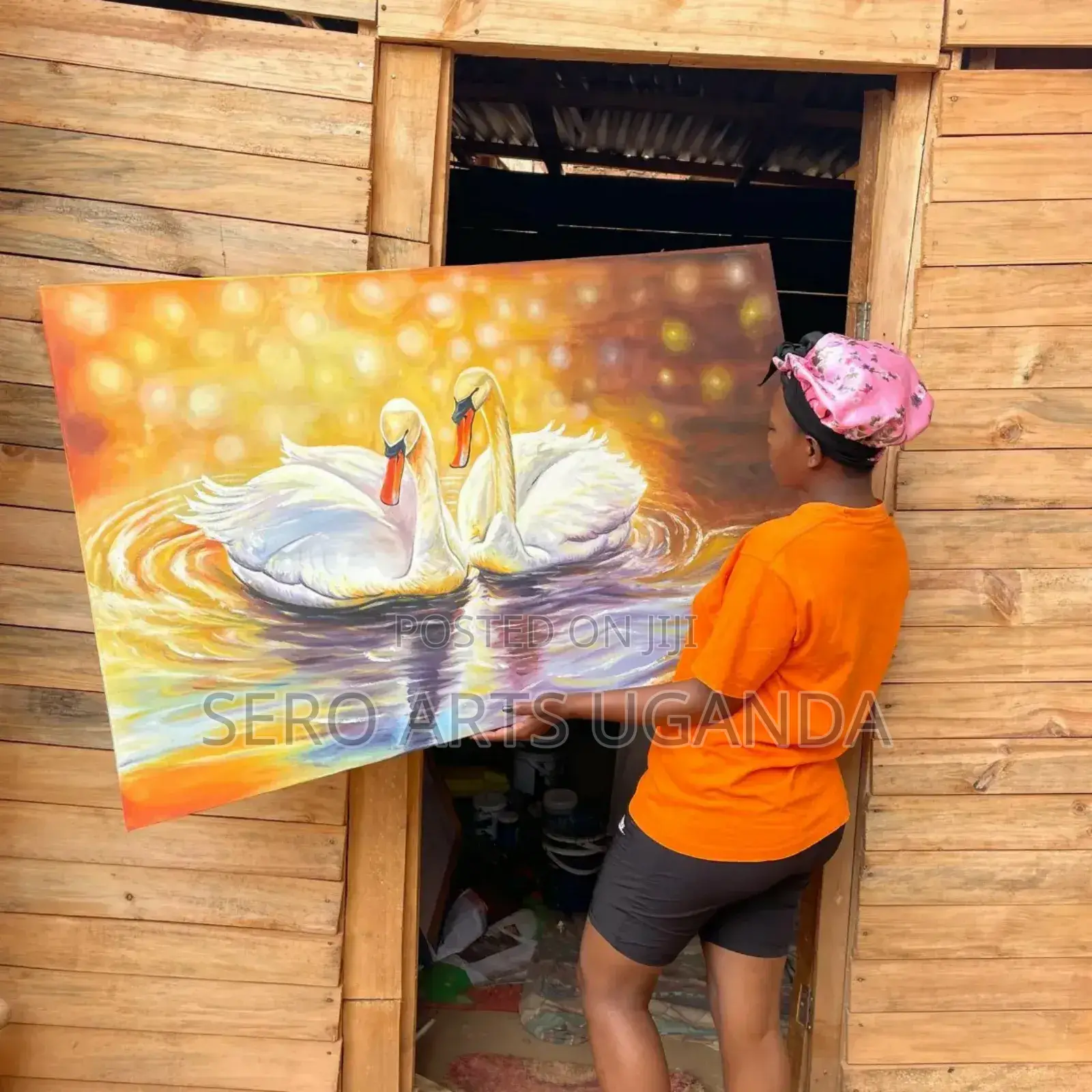 Beautiful Swan Painting