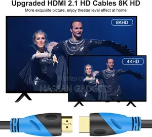 Hdmi Cable 3m (Hdmi 2.1,48gbps) Ultra High Speed Gold
