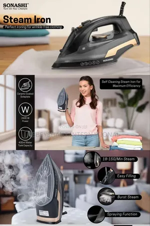 Sonashi Steam Iron With Ceramic Soleplate